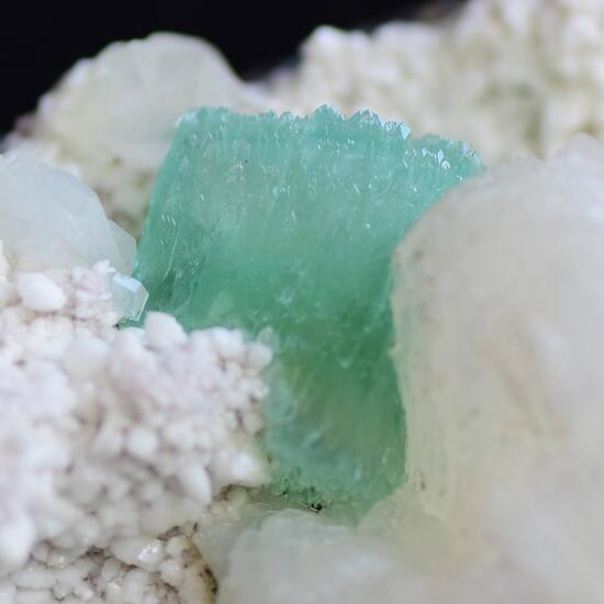 Apophyllite With Stilbite On Heulandite