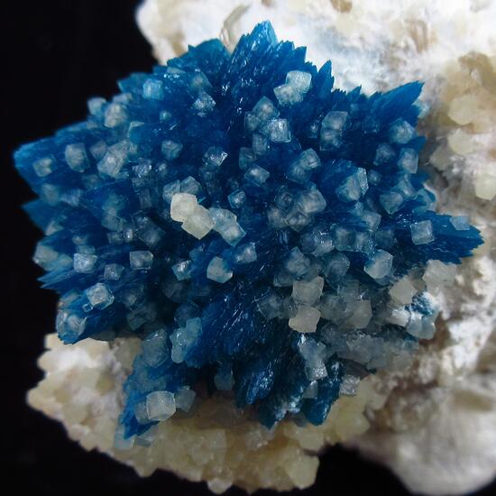 Cavansite With Calcite On Heulandite & Mordenite