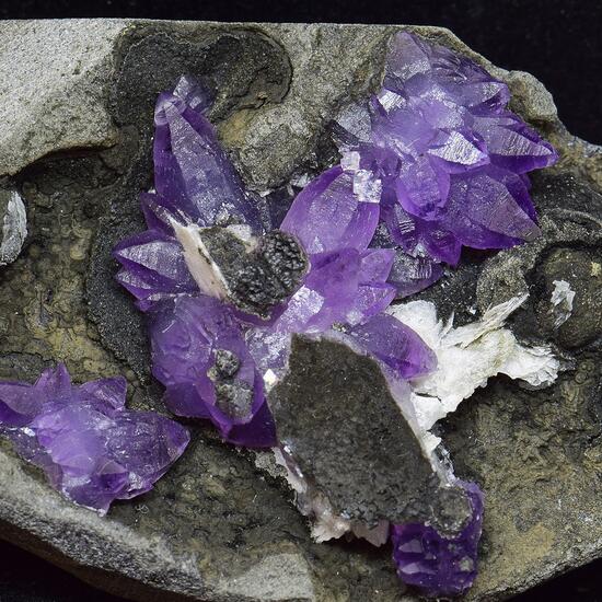 Amethyst On Chalcedony