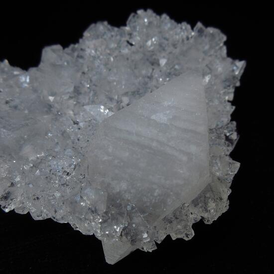 Apophyllite On Quartz