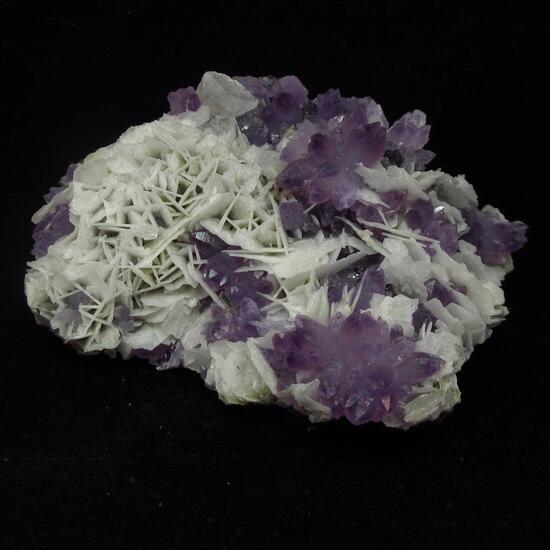 Amethyst On Chalcedony With Baryte