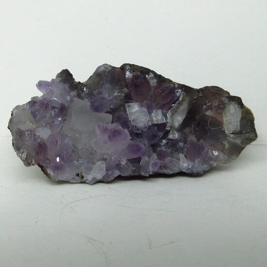 Amethyst On Chalcedony With Calcite & Chabazite