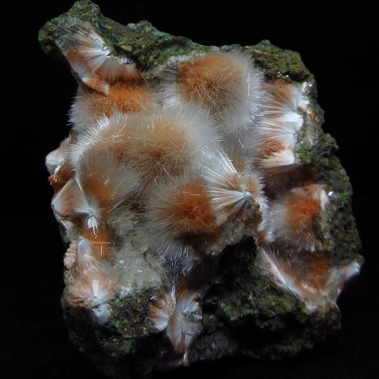 Mesolite On Heulandite 