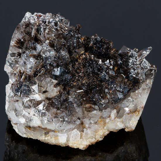 Goethite On Smoky Quartz