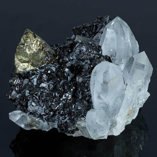 Pyrite On Sphalerite