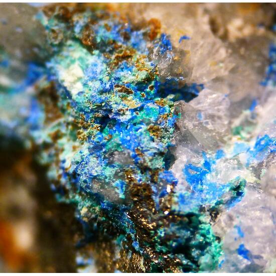 Linarite Malachite & Chalcopyrite