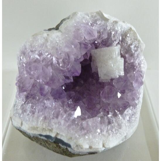 Chabazite & Quartz Var Amethyst