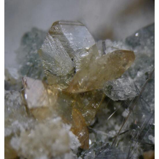 Titanite Adularia Tourmaline & Chlorite