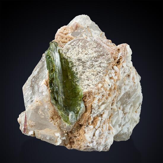 Tourmaline On Quartz