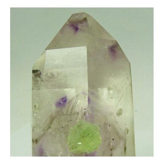 Amethyst With Prehnite