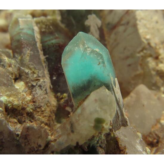 Quartz With Ajoite Inclusions