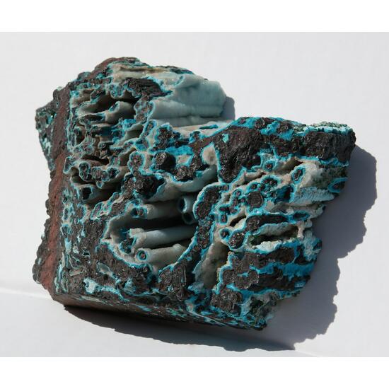 Plancheite Calcite Copper & Malachite