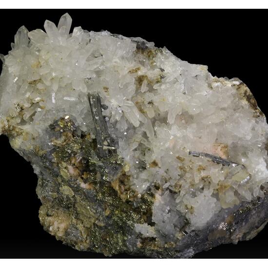 Arsenopyrite Rhodochrosite Quartz & Pyrite