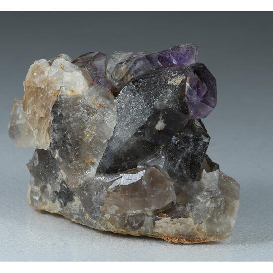 Amethyst Sceptre & Smoky Quartz