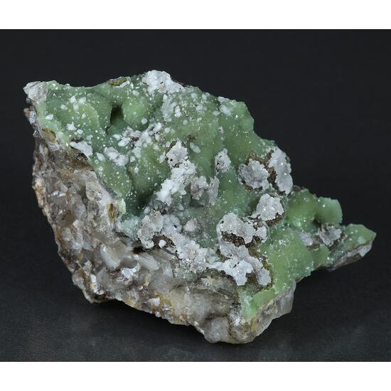 Cuprian Smithsonite Calcite & Fluorite