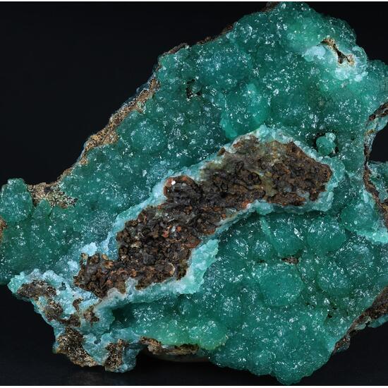 Cuprian Adamite & Calcite