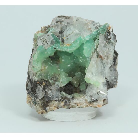 Cuprian Smithsonite Fluorite & Quartz