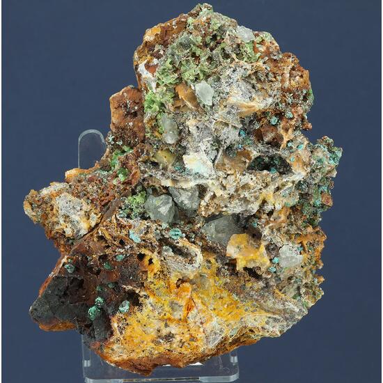 Smithsonite Aurichalcite Fluorite & Malachite
