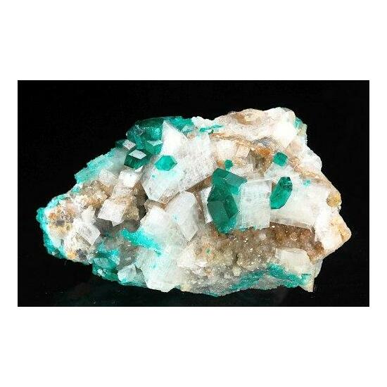 Dioptase Calcite