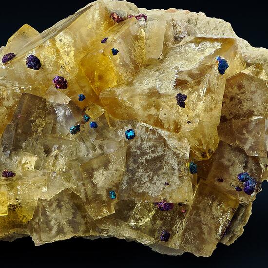 Fluorite With Chalcopyrite