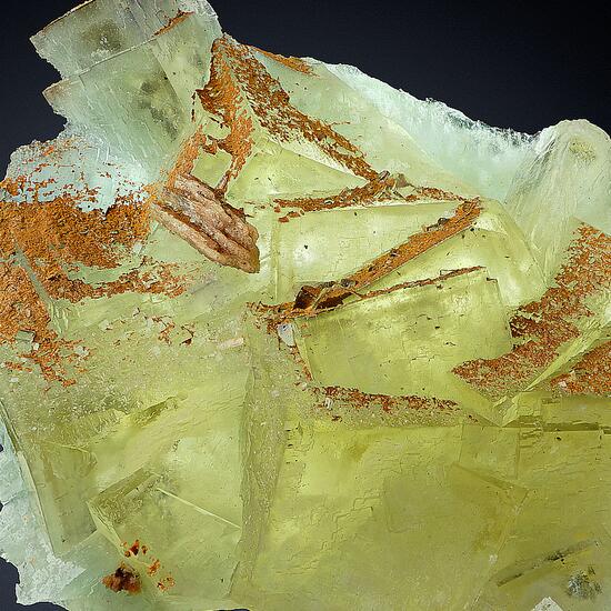 Fluorite With Limonite