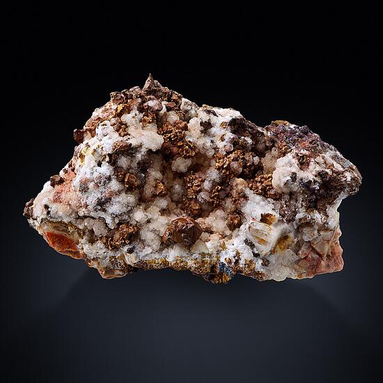 Native Copper On Calcite & Dolomite