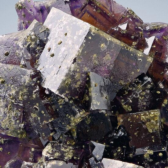 Fluorite With Chalcopyrite