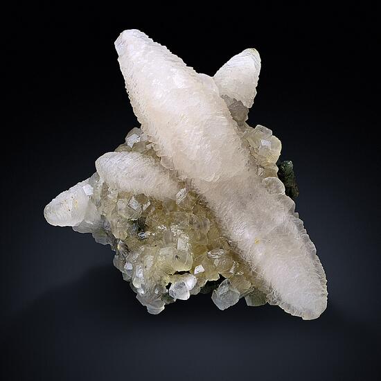 Calcite On Chalcedony