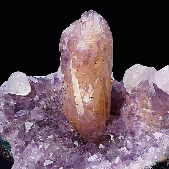 Ametrine With Calcite