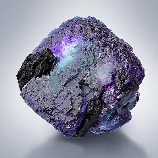 Fluorite With Schorl