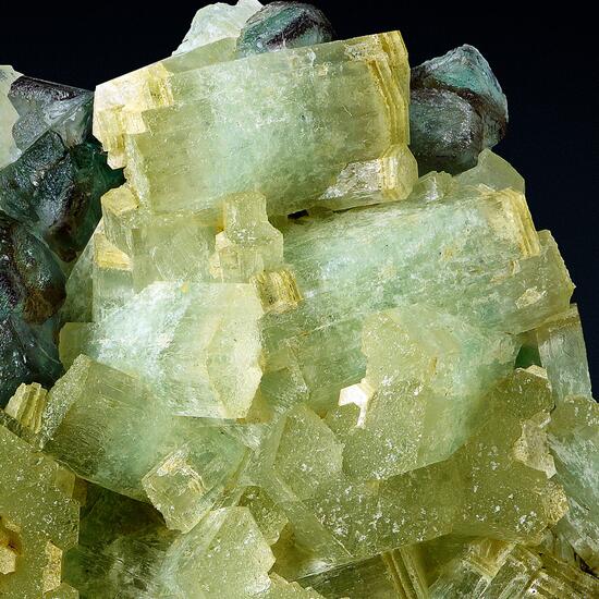 Beryl Var Heliodor With Fluorite