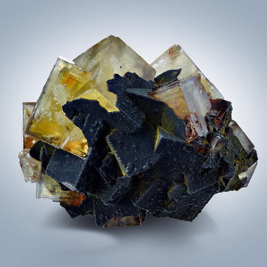 Fluorite With Goethite