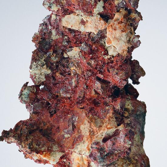 Cuprite Var Chalcotrichite On Native Copper