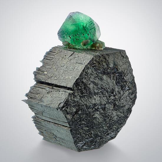 Fluorite On Schorl