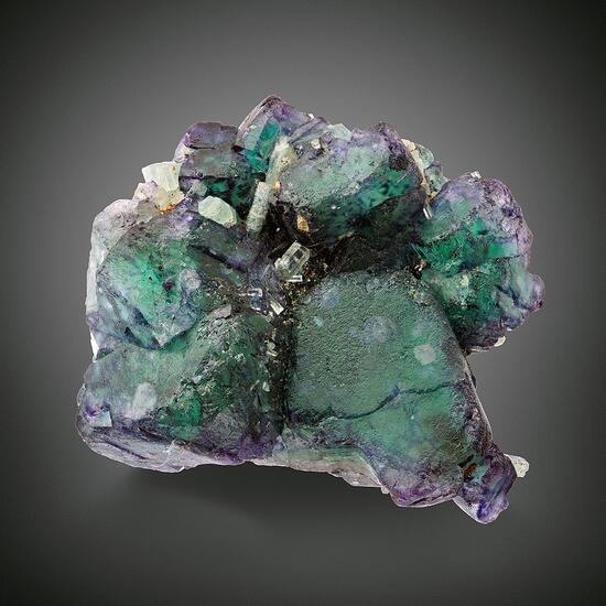 Aquamarine On Fluorite