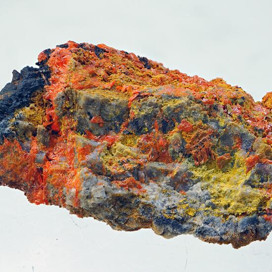 Asbolane On Crocoite & Pyromorphite