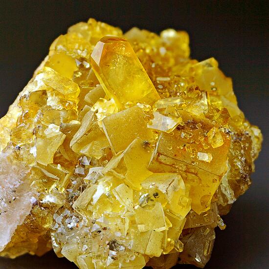 Baryte On Fluorite