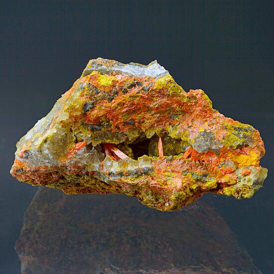 Crocoite & Pyromorphite Bindheimite