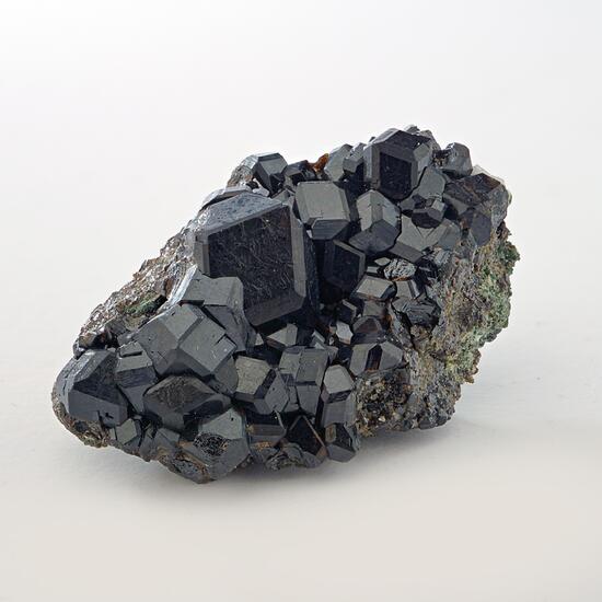 Andradite Var Melanite On Hedenbergite