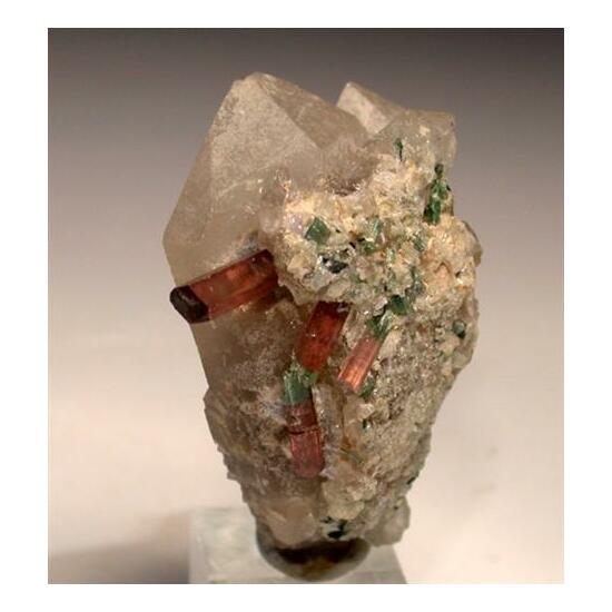 Tourmaline On Quartz