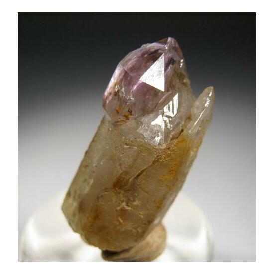 Amethyst On Smoky Quartz