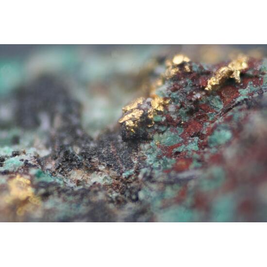 Native Gold & Chrysocolla