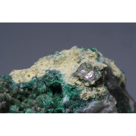 Native Bismuth Bismutite & Malachite
