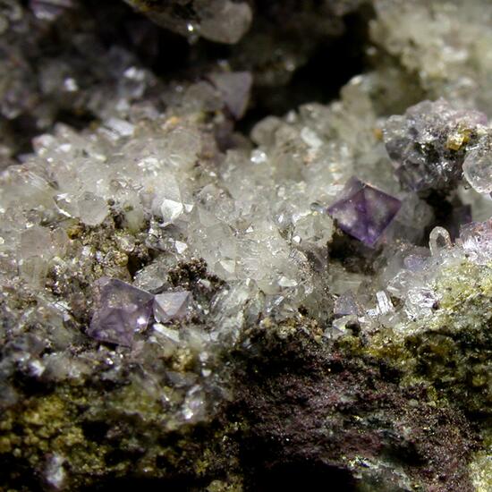 Calcite Grossular & Fluorite