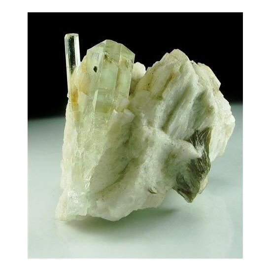 Aquamarine With Feldspar & Muscovite