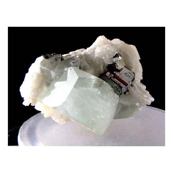 Aquamarine With Tantalite-(Mn)