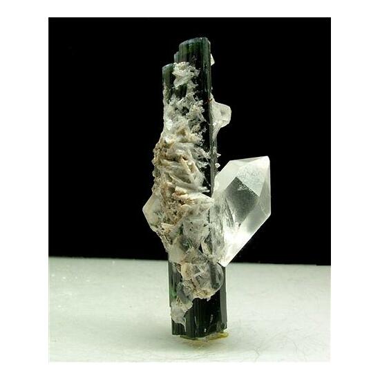 Elbaite With Quartz Apatite & Cleavelandite