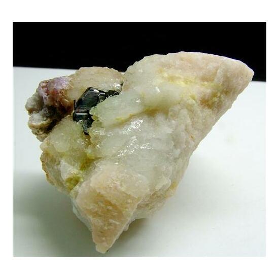 Fluorapatite With Tantalite-(Mn)