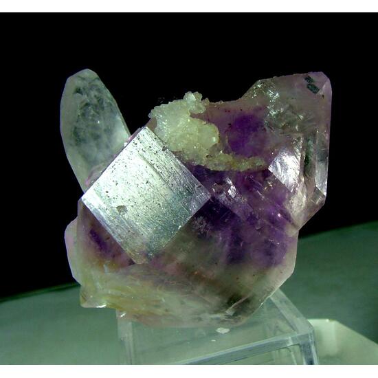 Amethyst With Goethite Inclusions & Quartz