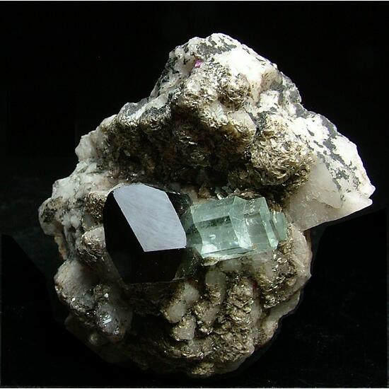 Aquamarine With Schorl